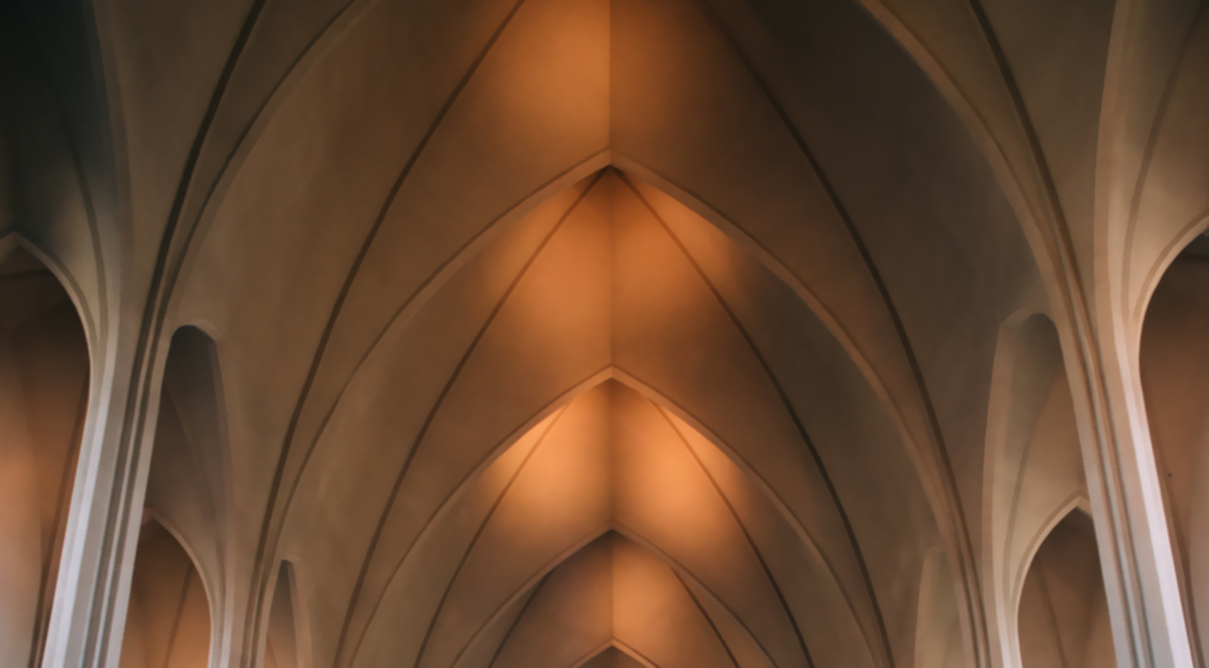 Beautifully designed high arches inside a building